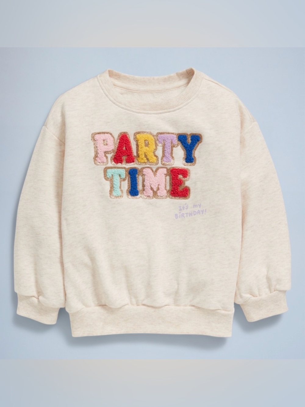 Old Navy Toddler Girls Birthday French-Terry Graphic Sweatshirt (Size: 4T)